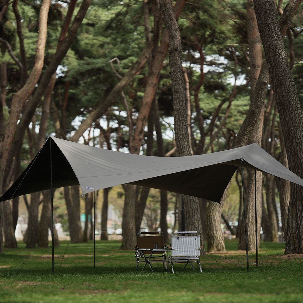 블루폴 캠버 옥타 타프 캠핑 대형 그늘막 방수 블랙코팅 실타프 219,000원