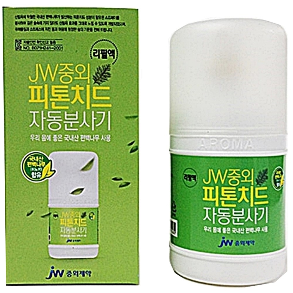 JW중외제약 피톤치드 방향 탈취제 자동분사기 리필액 230ml 12,500원