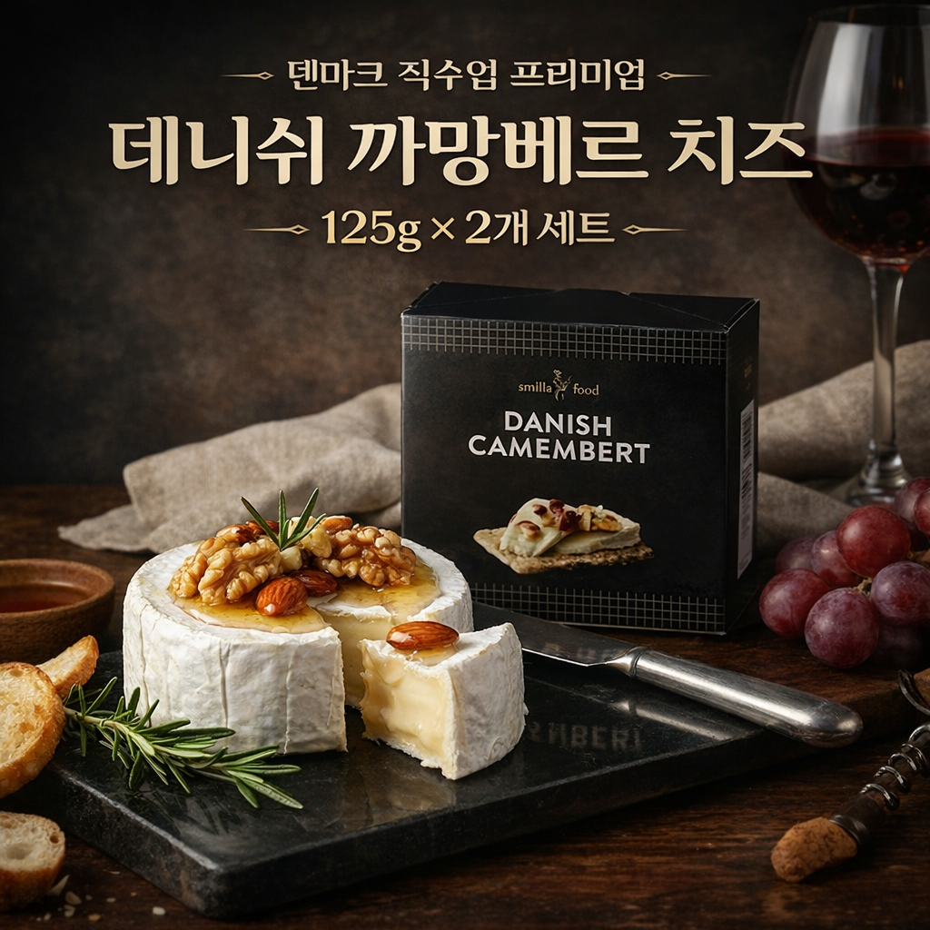 스미아푸드 데니쉬 카망베르 치즈 125g x 2개입 덴마크 직수입 프리미엄, 250g, 1세트 26,900원