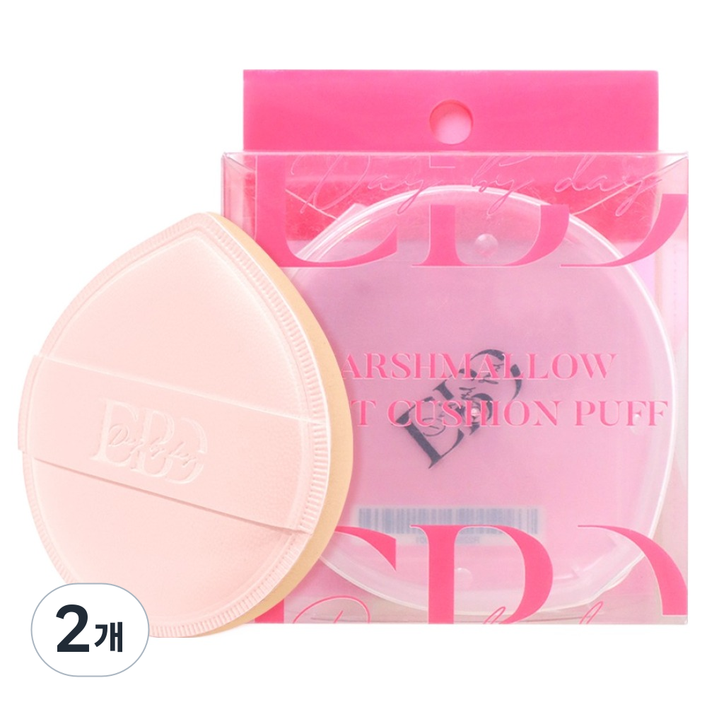 Daybyday 마시멜로우 대왕 쿠션 퍼프, 2개, 핑크 7,990원