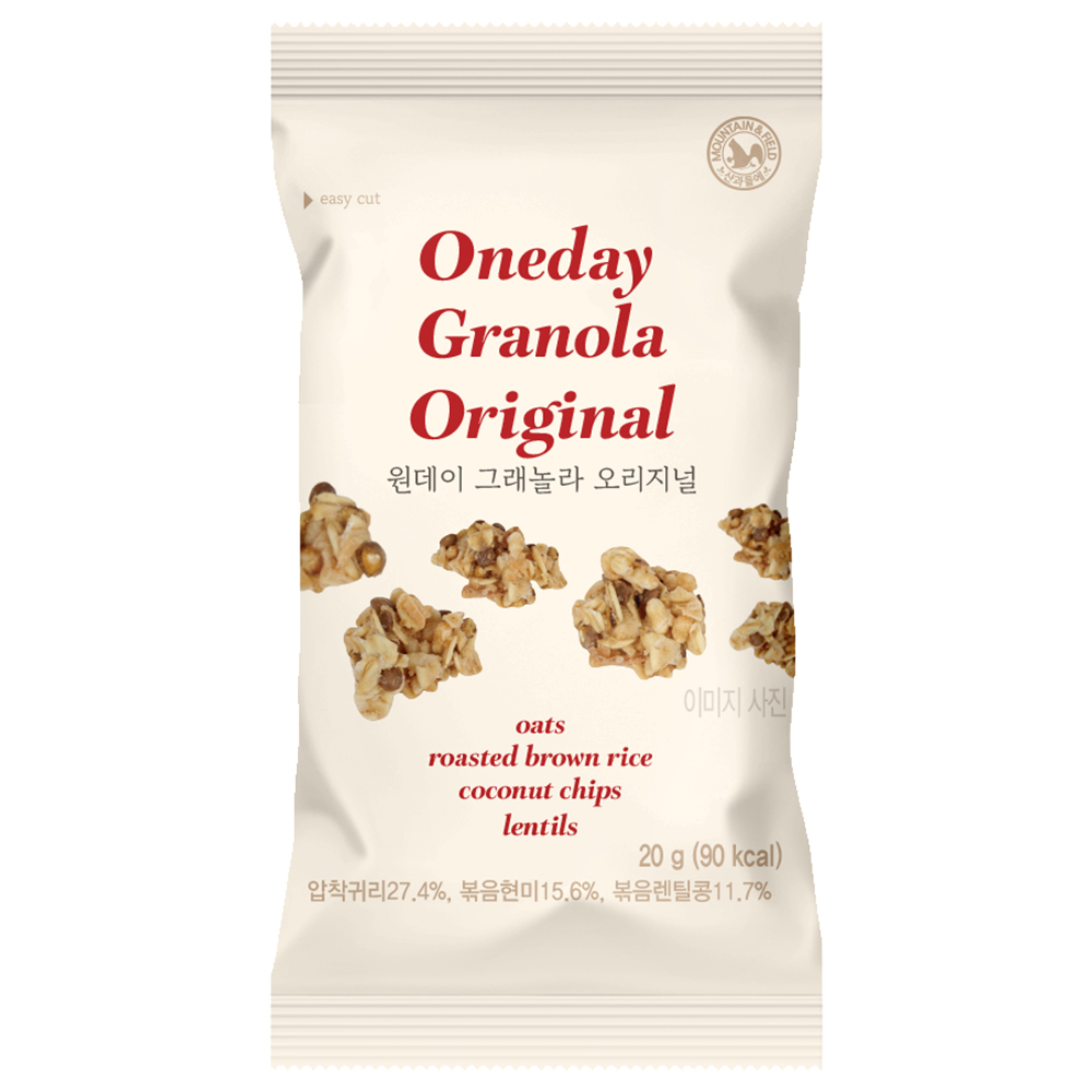 산과들에 원데이 그래놀라 오리지널, 20g, 30개 11,740원