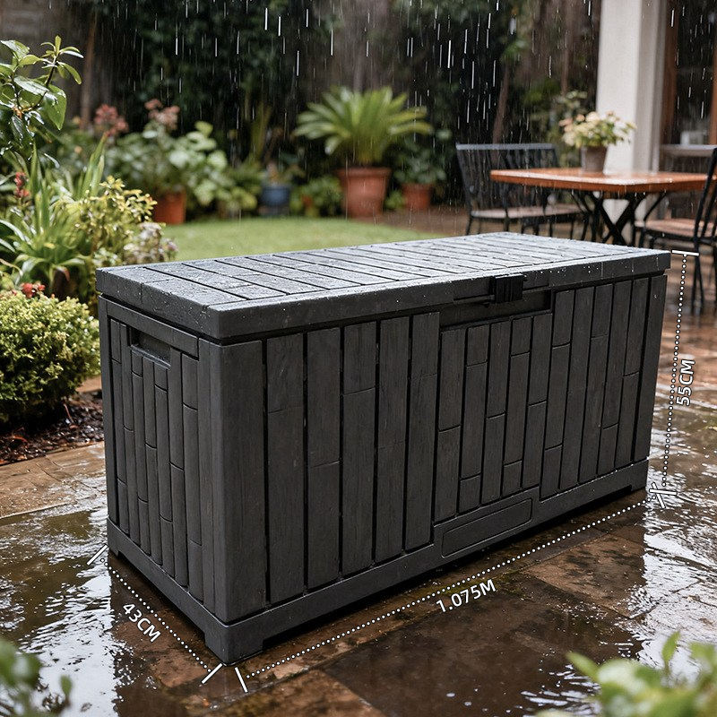 야외 보관함 데크박스 정원 창고 농기구 농막 55CM*43CM*107.5CM, 차콜 그레이 129,000원