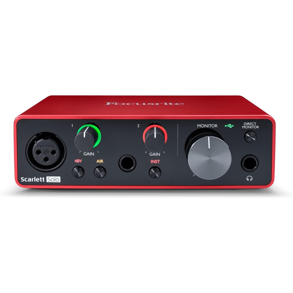 포커스라이트 스칼렛 솔로 3세대 USB 오디오 인터페이스 오인페 레코딩 Focusrite Scarlett Solo3 195,900원