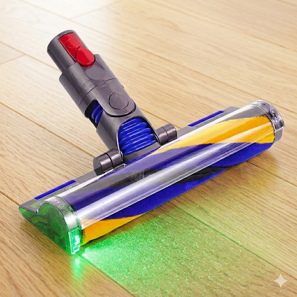 [dyson호환]다이슨 청소기 헤드 소프트롤러 일루미네이티드 레이져 헤드 V7 V8 V10 V11 V15 모델 사용, 1개, V7 V8 V10 V11 V15 레이져 헤드 60,000원