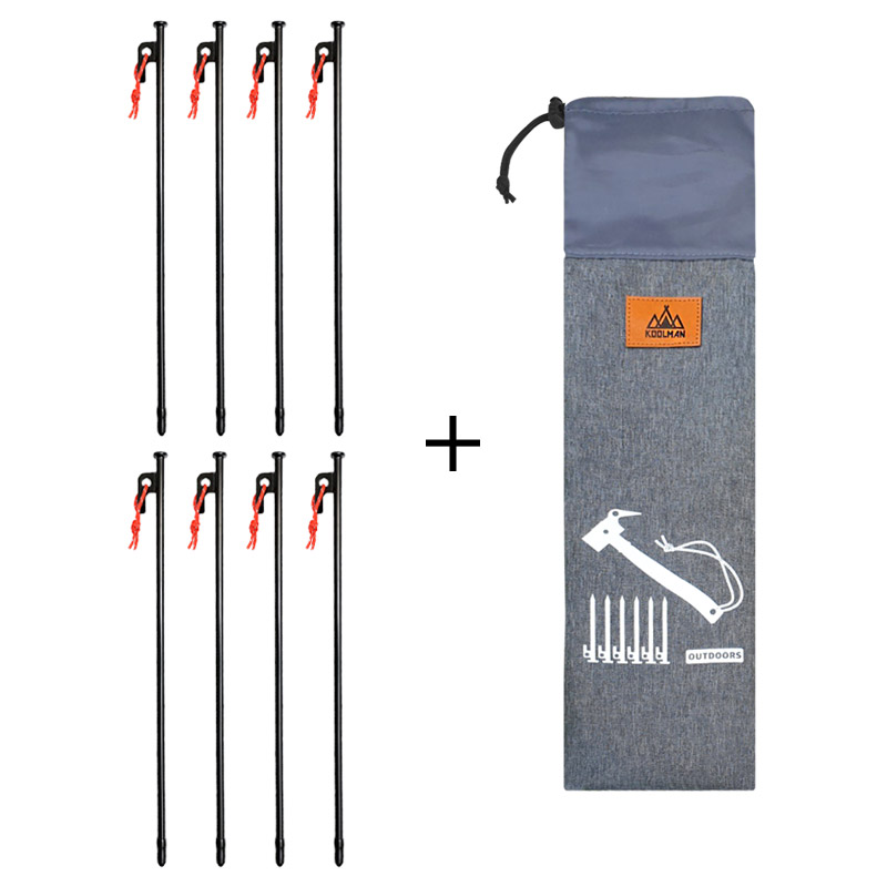 KOOLMAN(쿨맨) 캠핑 타프 블랙 단조 팩 (스트링+안전캡) 13,000원