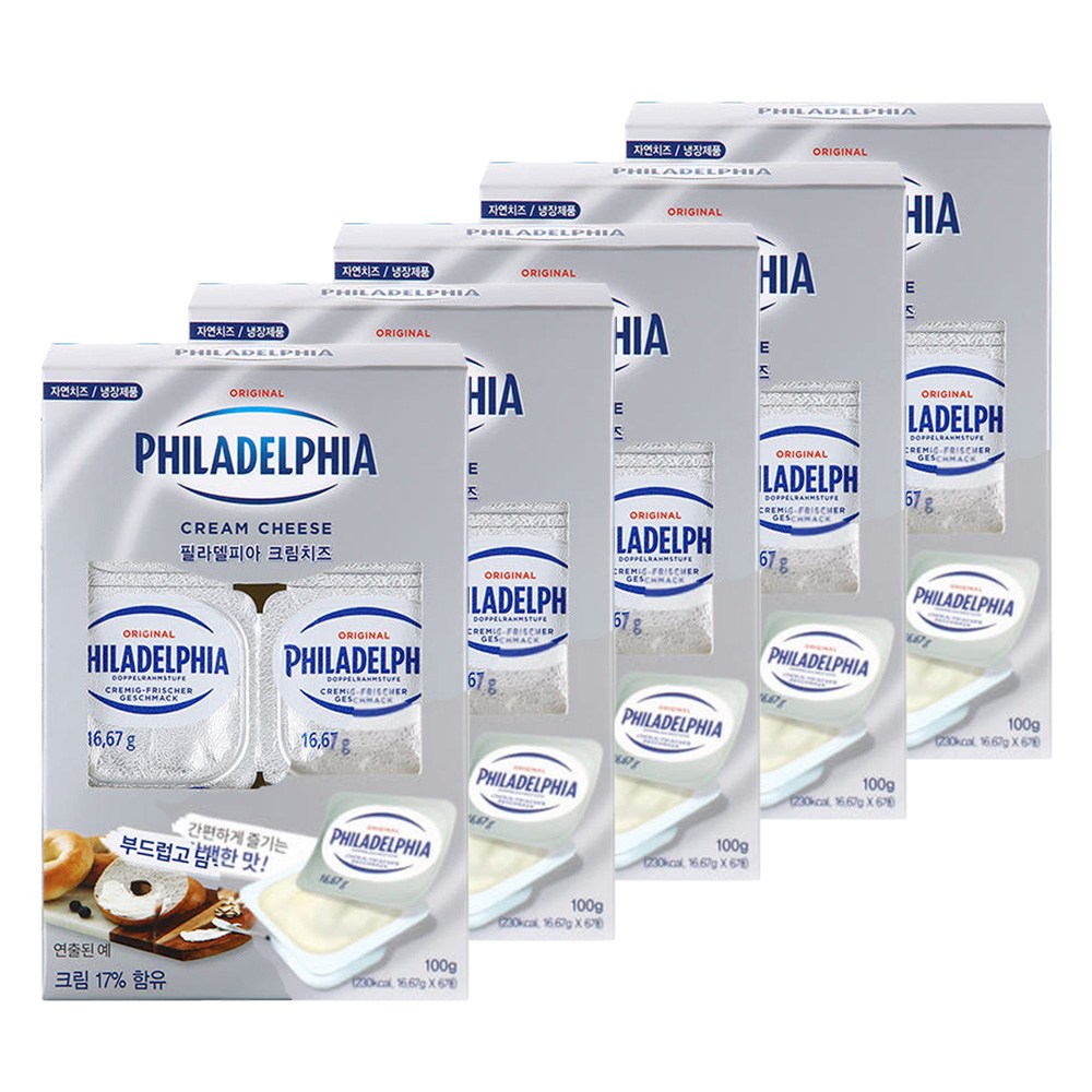 필라델피아 포션 미니크림치즈 16.67g, 500.1g, 1개 27,990원