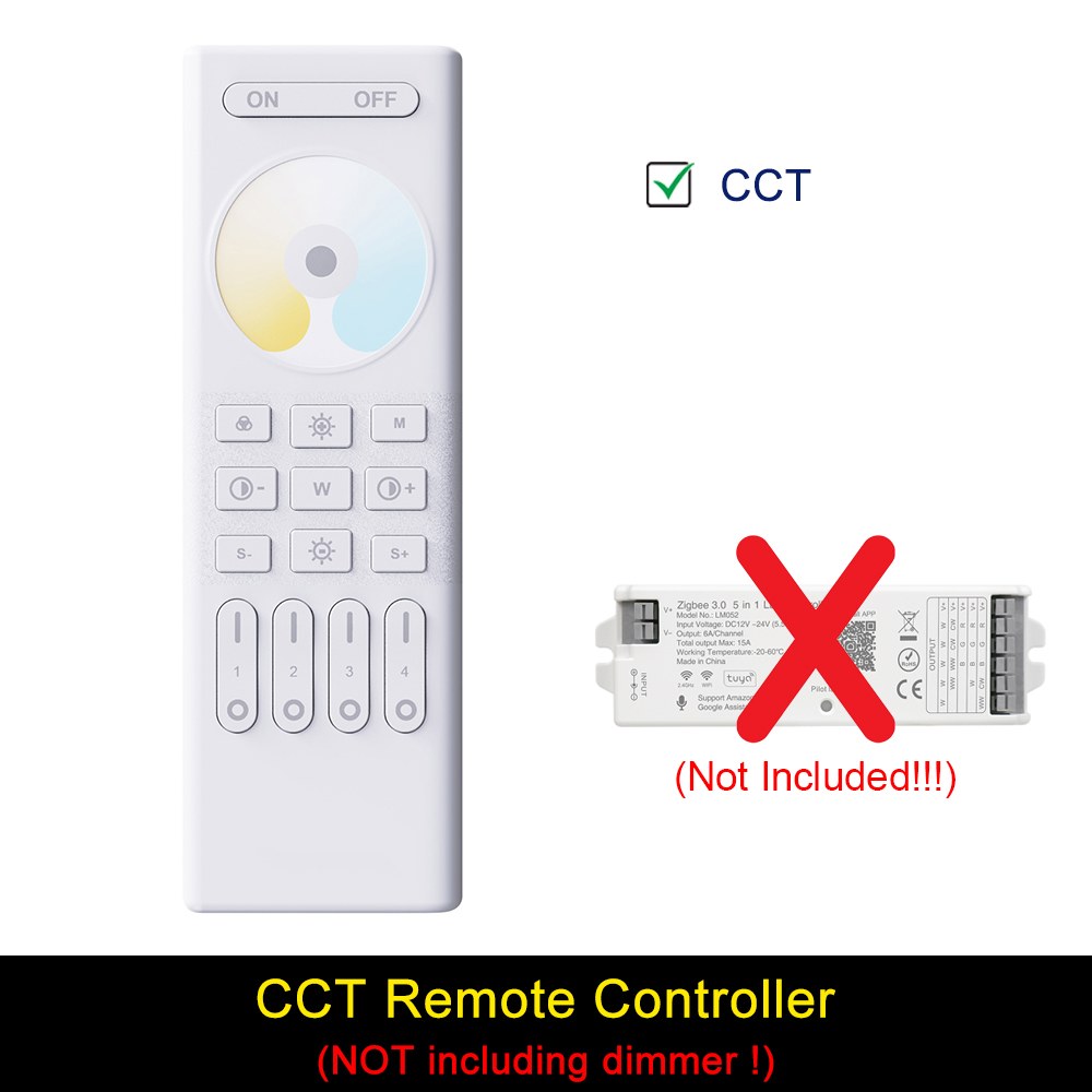5 in 1 컨트롤러 Tuya Zigbee Wifi 스마트 LED 조광기 Bluetooth 2 4G RF 원격 제어 지원 Alexa Google Assistant 음성 12V 24 25,200원