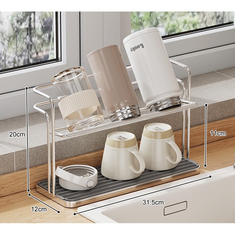 [리리즈] 초슬림 감성주방템 식기 젖병건조대 물빠짐 건조 틈새 식기 수납 감성인테리어 15,500원