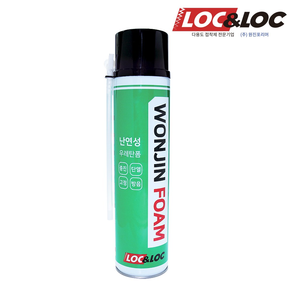 록앤록 국산 우레탄폼 일회용 스프레이 폴리우레탄폼 단열 폼 충진 방음 고정 단열 습식 경화, 1개 3,800원