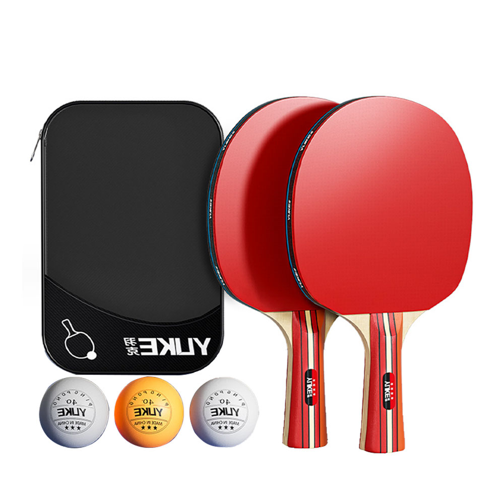 쉐이크핸드 탁구라켓 탁구채 세트 라켓 2P+탁구공 3p+파우치 세트 20,790원