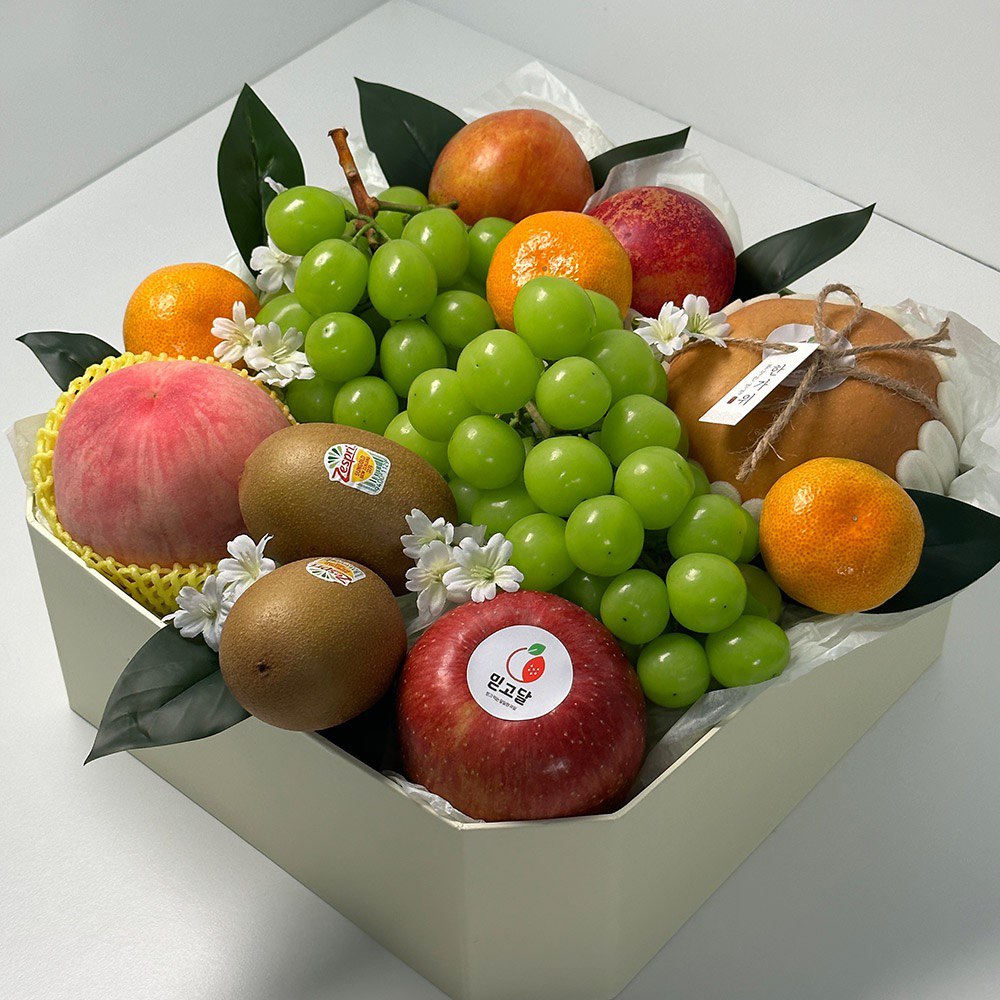 믿고달 혼합 과일선물세트 + 보자기 과일 선물세트 이바지 음식 첫인사선물 예단 병문안 임직원선물용 출산 단체 승진 선물 과일바구니 82,000원
