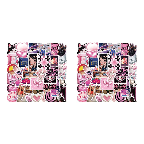 몰앤모어 pvc 방수 캐리어 노트북 스티커 50p 세트 OPQ030, 핑크2, 2세트 7,730원