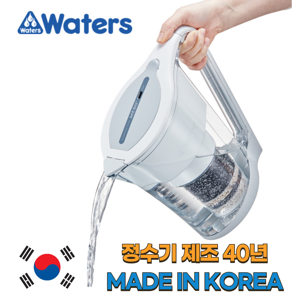 워터스 국산 피처형 간이 알카리수 미네랄 정수기 + 1년치 필터세트, 단일상품 98,000원