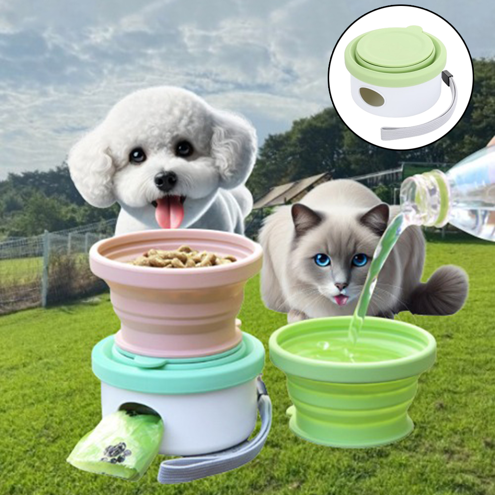 에이필미 간편한 휴대용 멀티 강아지 고양이 반려동물 물통, 1개, 파스텔 그린 12,900원