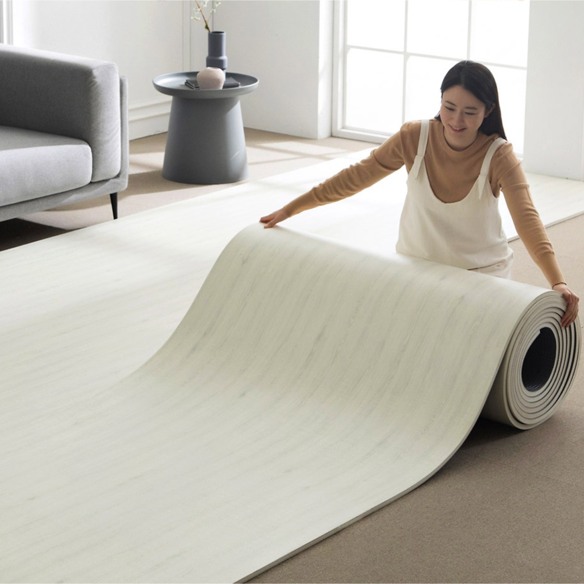 제로벨 18T PVC 층간소음방지 롤 매트 폭 110cm x 3m 유아 어린이 놀이방매트, 오크오드 113,700원