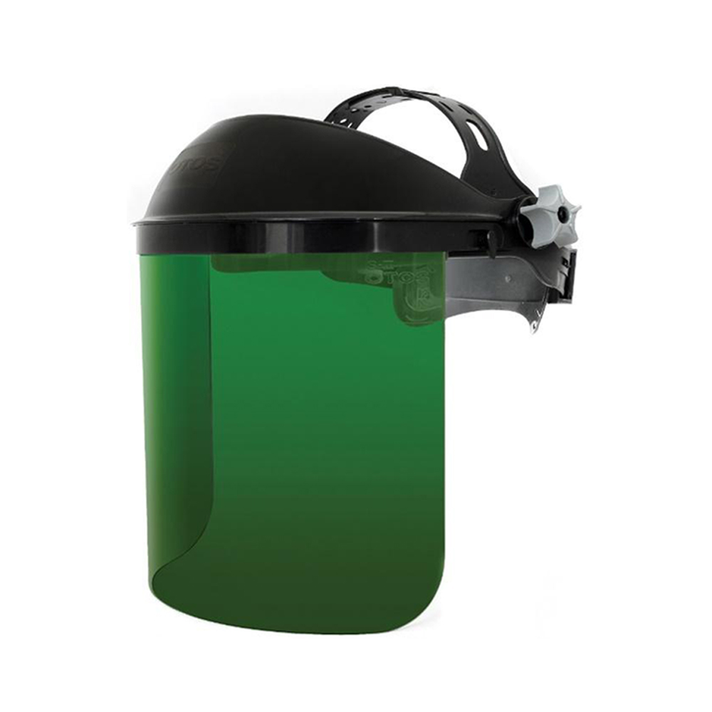 오토스 보안면 면체 안면보호구 얼굴보호대 작업면 투명 차광 안전모형 맨머리형 보안경, 1개 12,500원