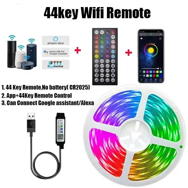 RGB LED 스트립 라이트 블루투스 5050, 5V USB 앱 제어, 다이오드 테이프, 유연한 리본, 럭스 밴드, 게임 19,200원