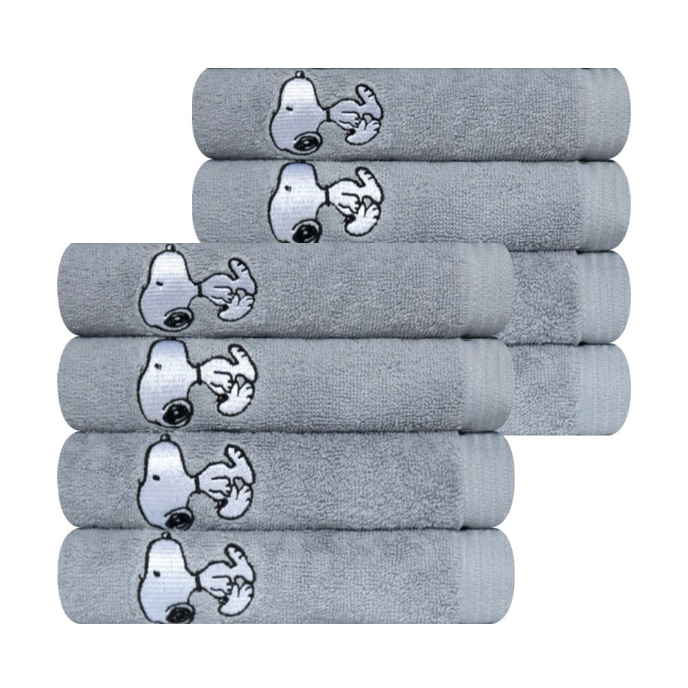 송월타월 스누피 리버 수건 145g 30수 면사, 라이트그레이, 8개 44,200원