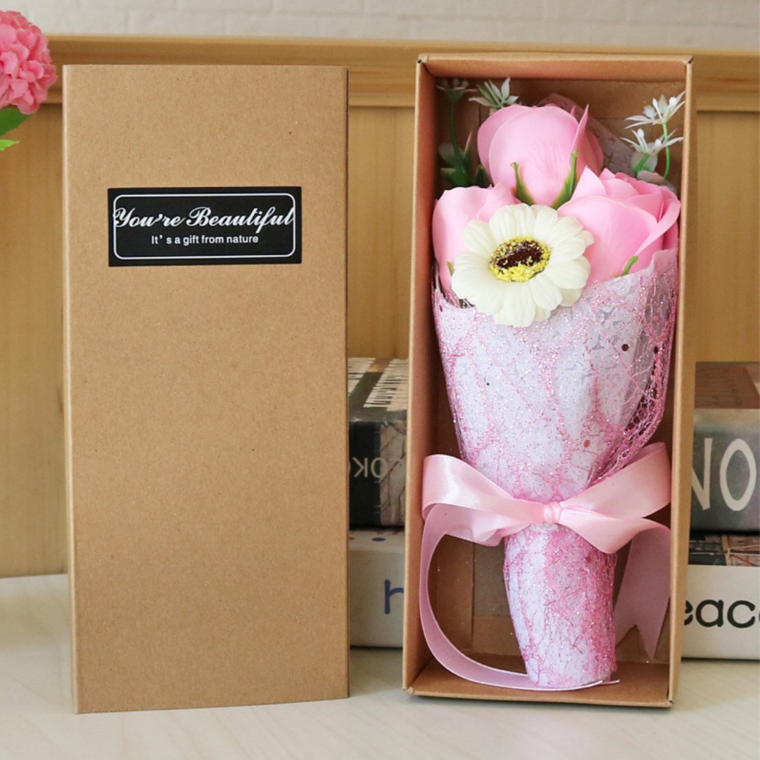 비누장미 4종&카네이션 4종 꽃다발 8,900원