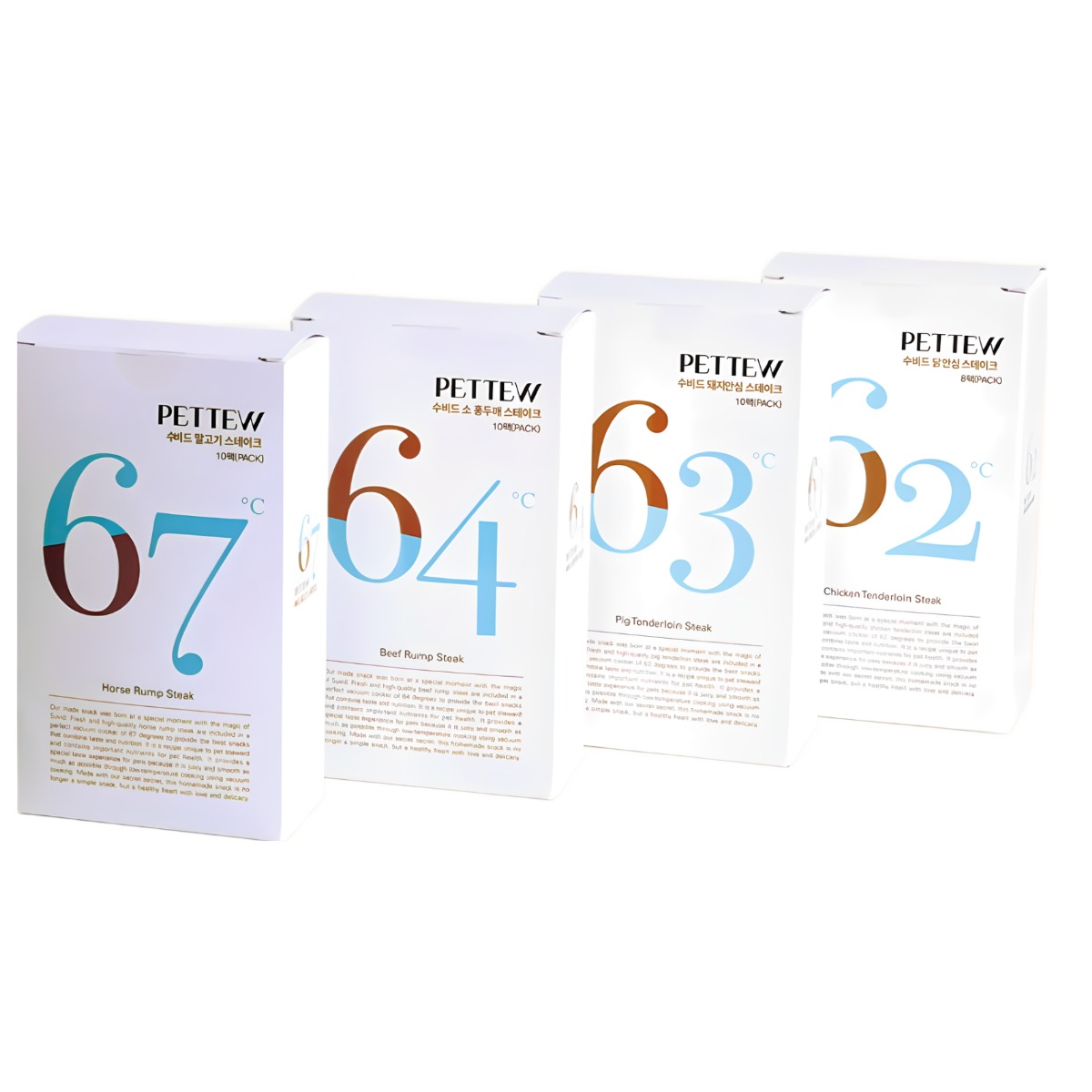 펫스튜어드 프리미엄 저지방 강아지 고양이 수제 간식 수비드 닭안심 스테이크 4상자, 닭+돼지+소+말 수비드 스테이크, 27g, 4박스 71,000원