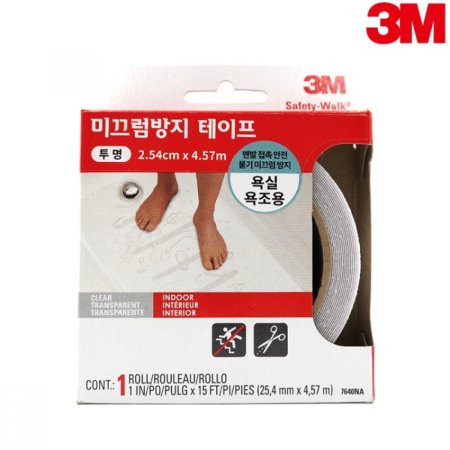 3M 세이프티워크 7640 욕실용 미끄럼방지 투명테이프 13717 10,400원