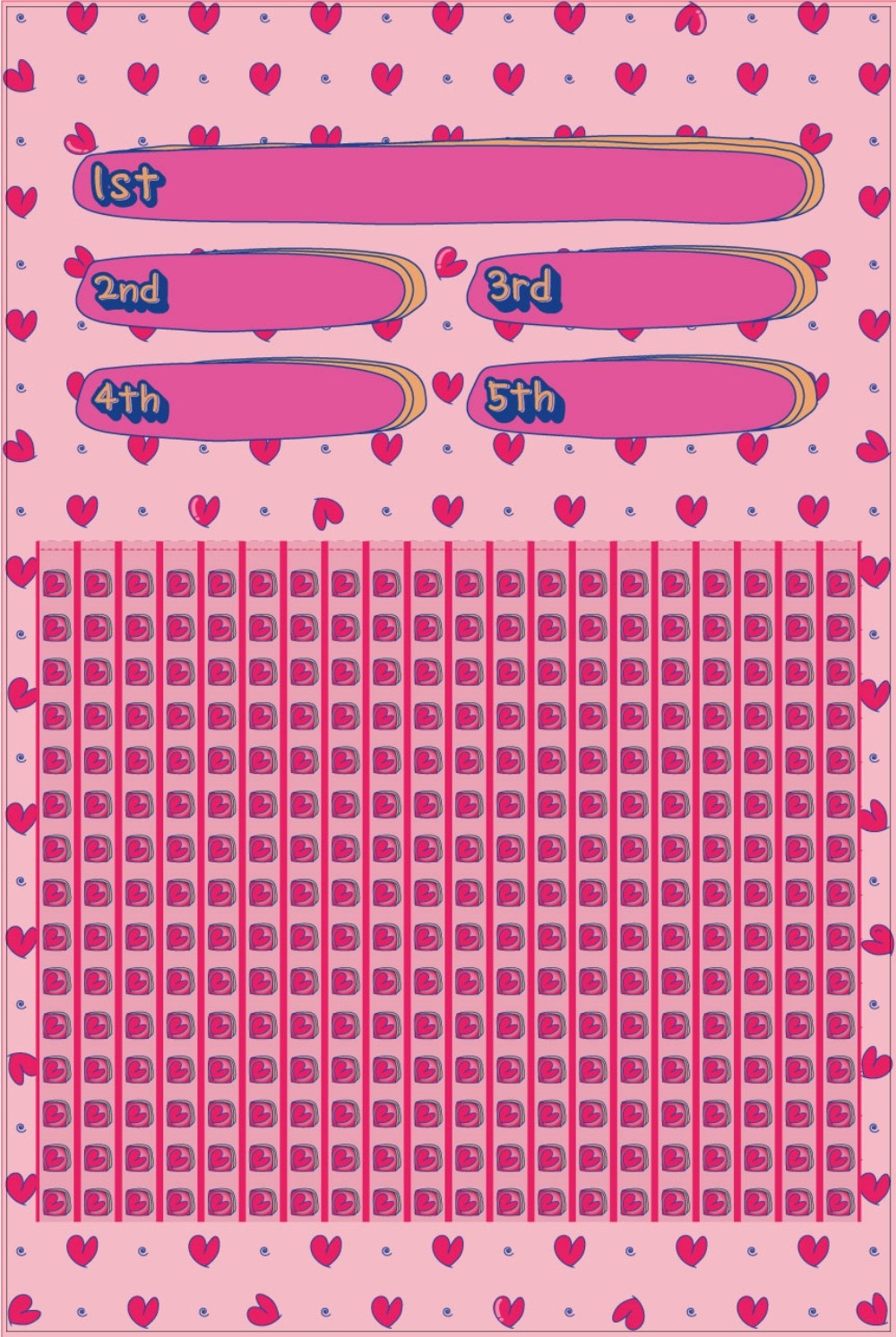 대광이 추억의 옛날 문방구 종이 뽑기판 모음 술게임 술뽑기 이벤트 보상용, 300 하트, 1개 6,900원