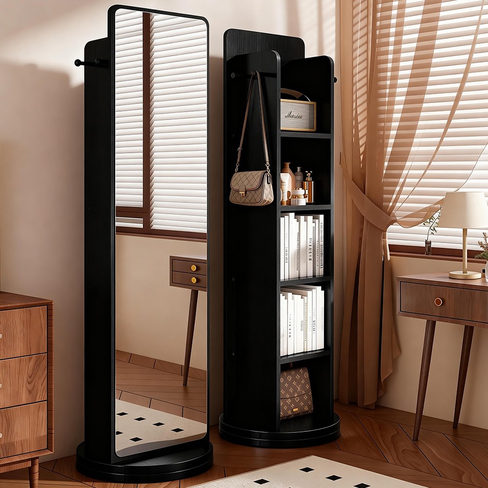 키스미스 전신거울 회전식 옷걸이행거 수납장 스탠드 거울 73,900원