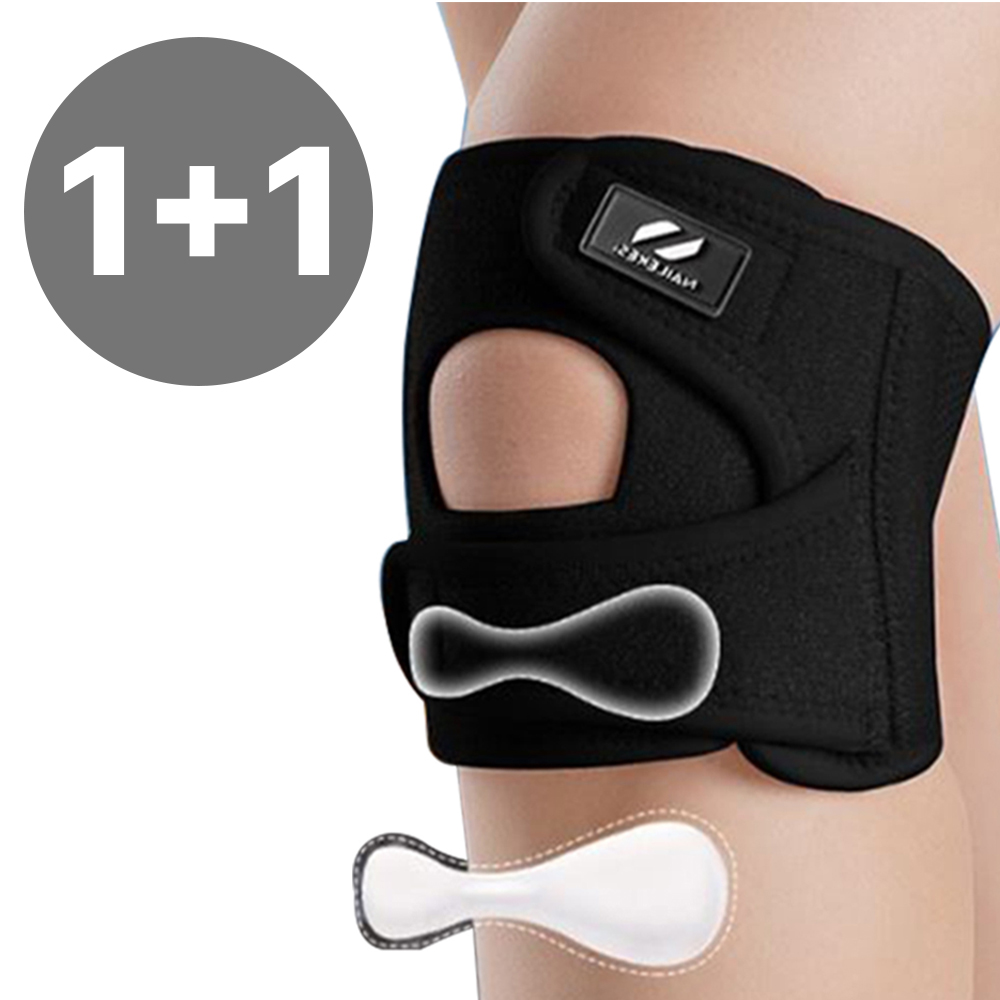 하루포유 밀착 안정지지 스포츠 무릎보호대, 블랙, 1개 19,900원