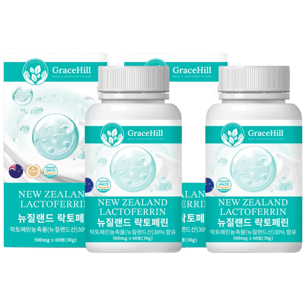 프리미엄 그레이스힐 뉴질랜드 락토페린 500mg, 60정, 2개 119,000원