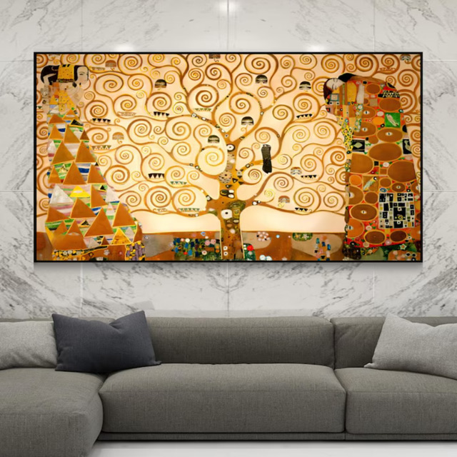 구스타프 클림트 생명의 나무 액자 명화 그림 인테리어 거실벽 사무실 개업 캔버스 299,000원