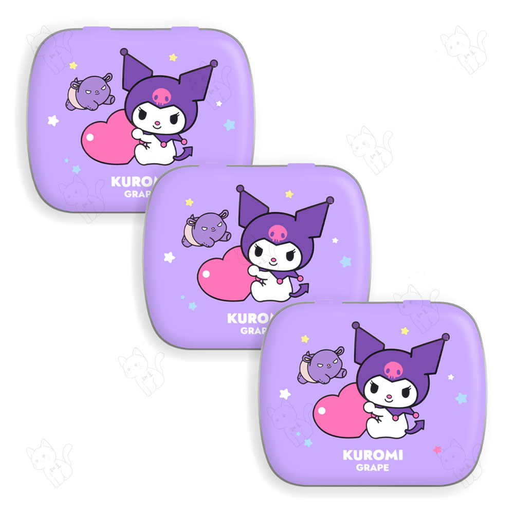 산리오 캔디 쿠로미 포도향 /무설탕캔디 틴케이스 6,500원