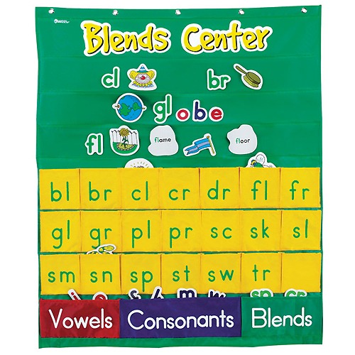 이중자음 학습 포켓 차트 Blends Center Pocket Chart 영어 파닉스 학습 러닝리소스, 1개 69,000원