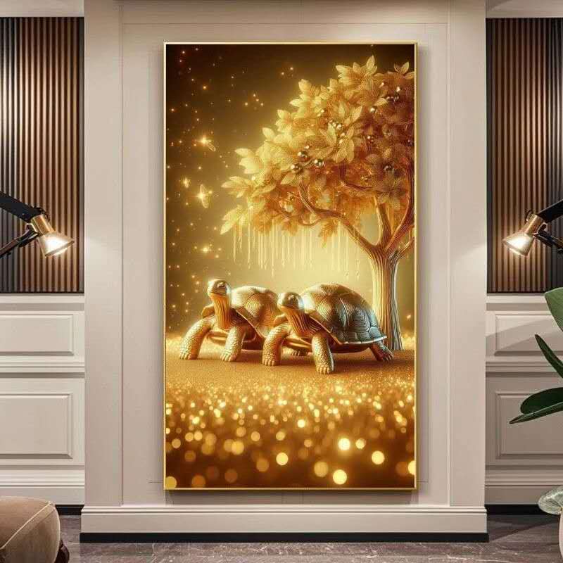 재물운 황금금전수 돈나무 거북이 보석십자수 인테리어 DIY 45x70cm 21,900원