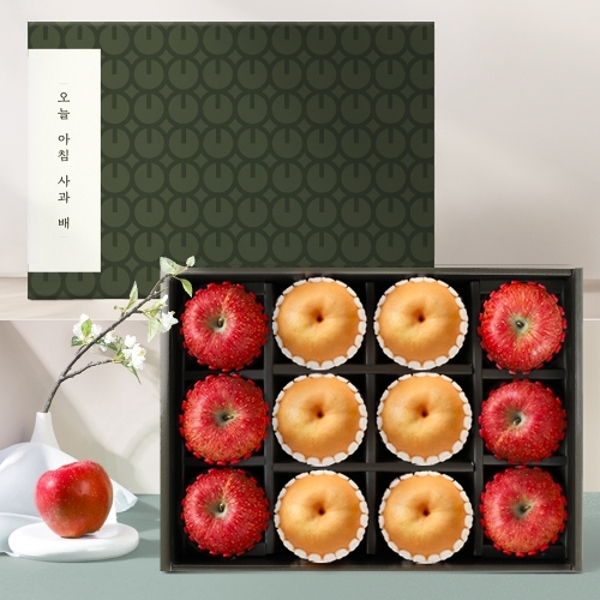 기타 [오늘아침사과]사과배 혼합 선물세트 2호 (사과 6과/배 6과) 44,060원