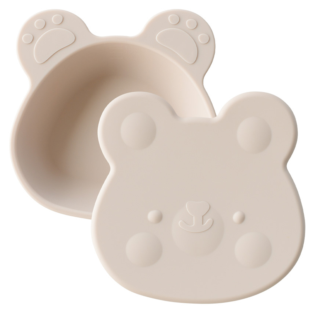 벨라블 유아용 고미 이유식기 세트, 베이지, 흡착볼 + 뚜껑, 1세트 15,800원