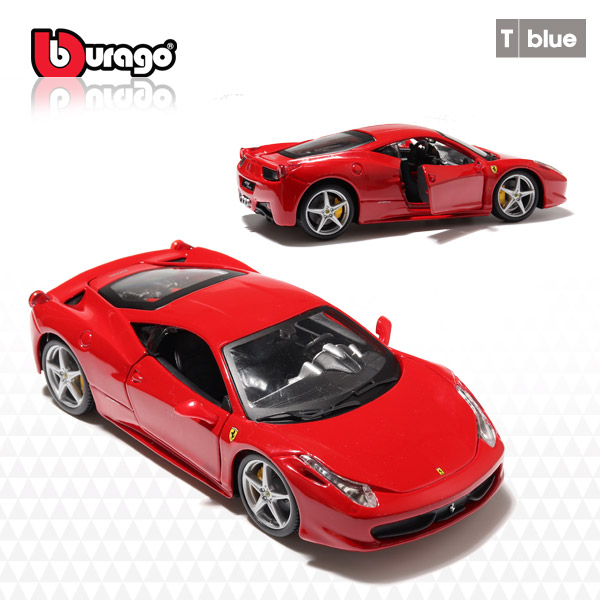 브라고 1:24 페라리 458 Italia 레드 이탈리아 모형차 다이캐스트, 1개 33,900원