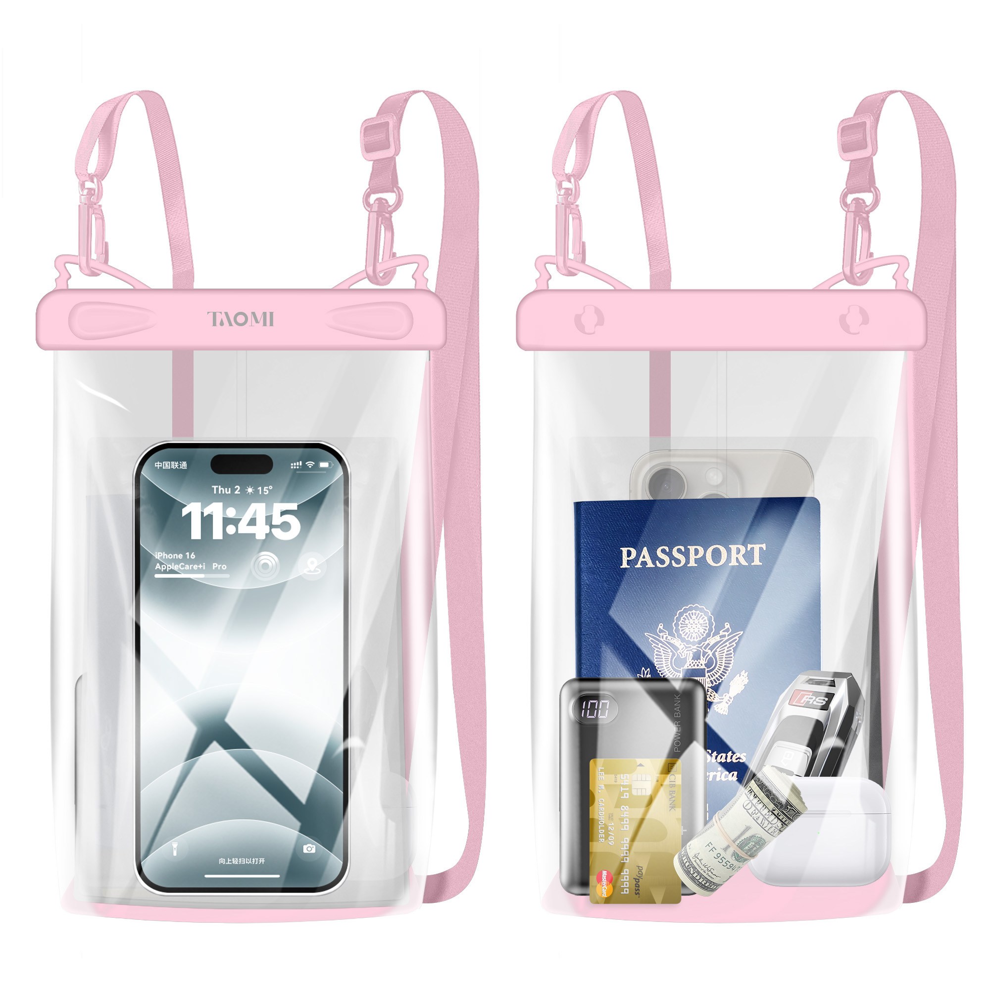 TAOMI 물놀이 대용량 핸드폰 방수팩 BIG9, 1개, 핑크 14,900원