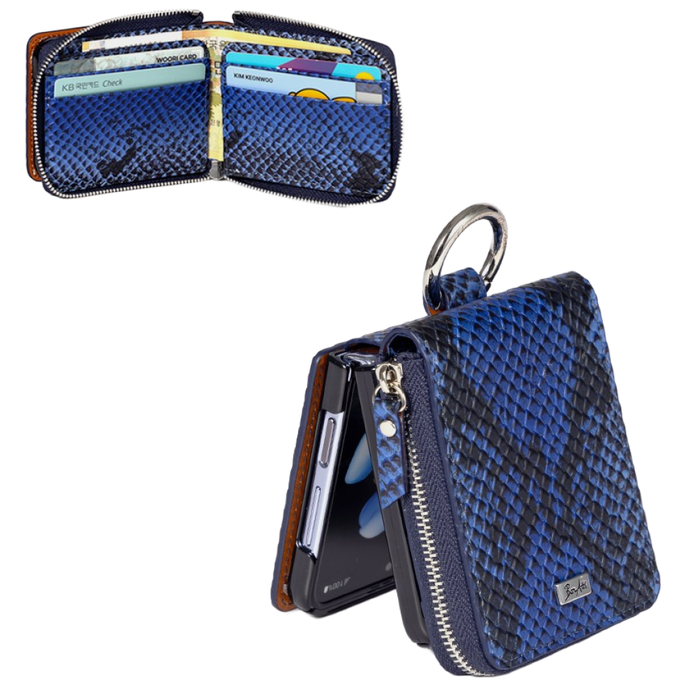 본아띠 천연소가죽 아나콘다 돌체 지갑형 지퍼 힌지보호 갤럭시 Z플립 케이스 59,700원