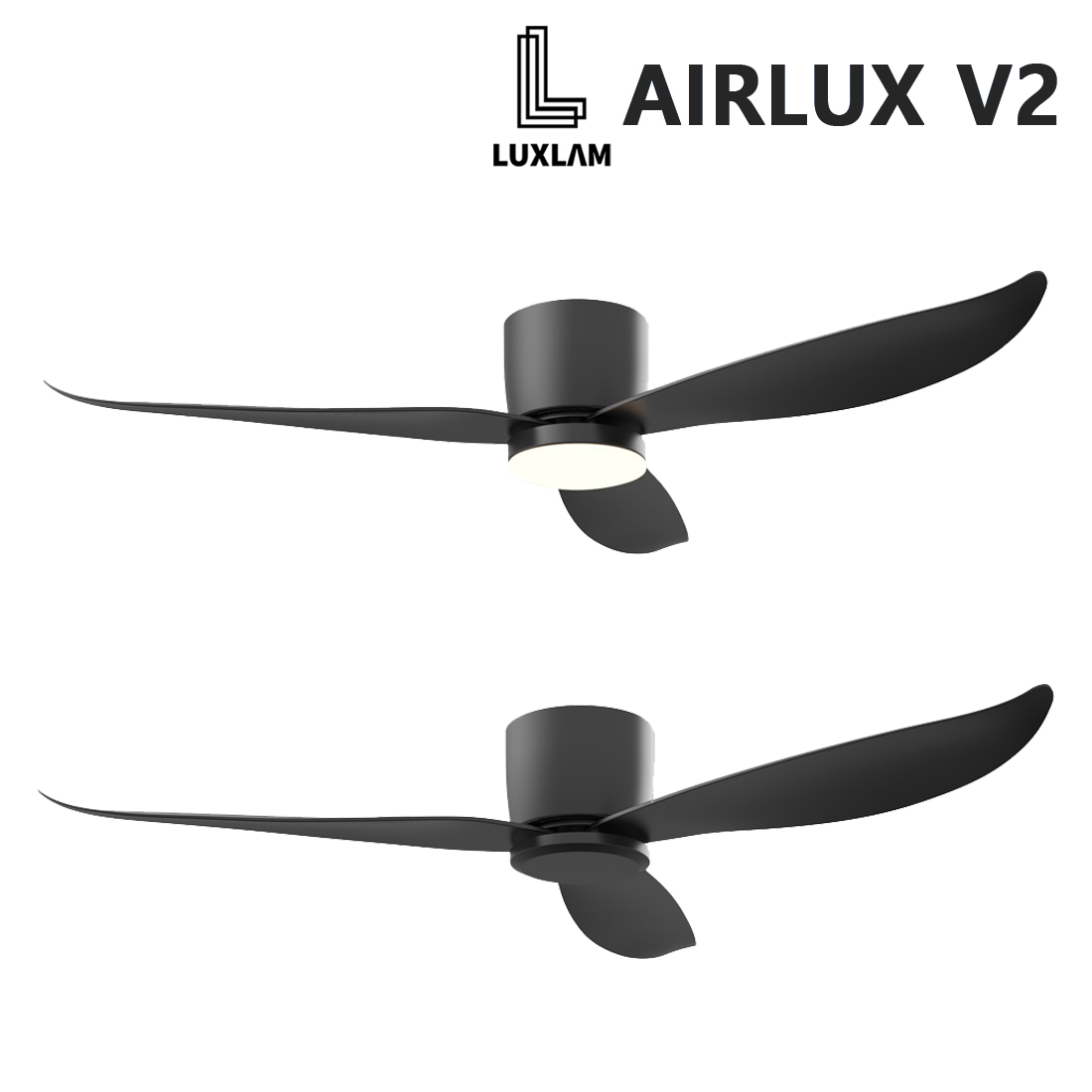 에어룩스 V2 실링팬 제트 블랙 앱연동 스마트폰 AIRLUX V2 검정 더슬림한 BLDC 저소음 모터 저전력 천장형 선풍기 255,000원