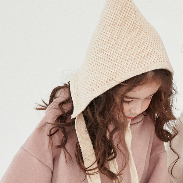 채니봉봉 에드와플 니트 후드 보온 모자 9,100원