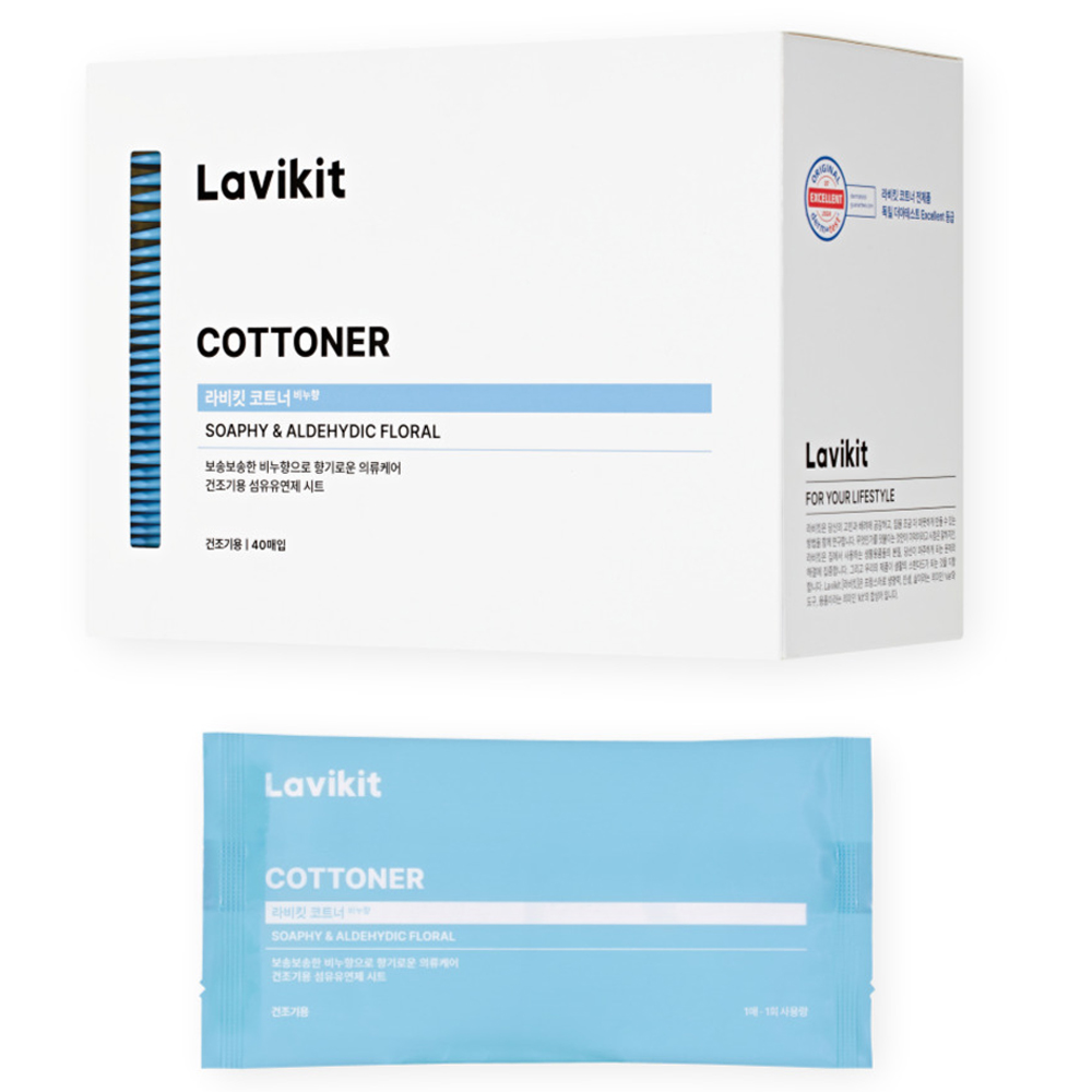 라비킷 코트너 건조기 시트 섬유유연제 비누향 본품, 40개입, 1개 18,500원