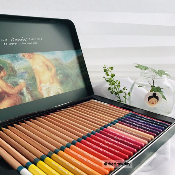 마르코 르누와르 수채 컬러펜슬 수성색연필 틴케이스 53,000원