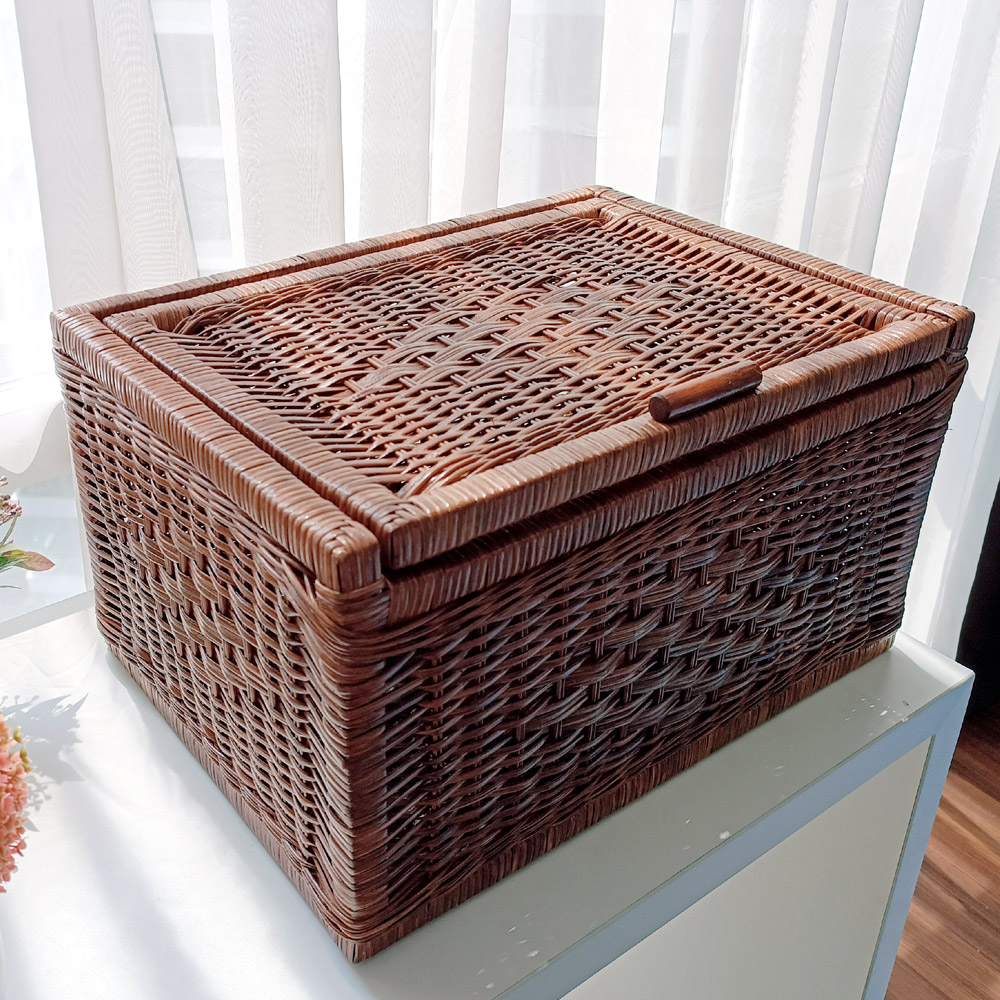 메종인다라탄샵 뚜껑 라탄바구니 J091H 39,290원