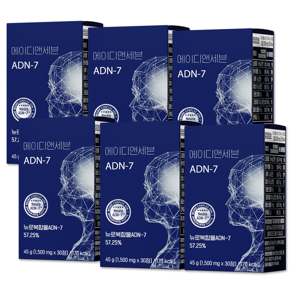 ADN-7 뉴로복합물 키즈 AD 집중력 갈랑갈 추출물 KAIST 연구원 공동개발, 6개, 30정 470,600원