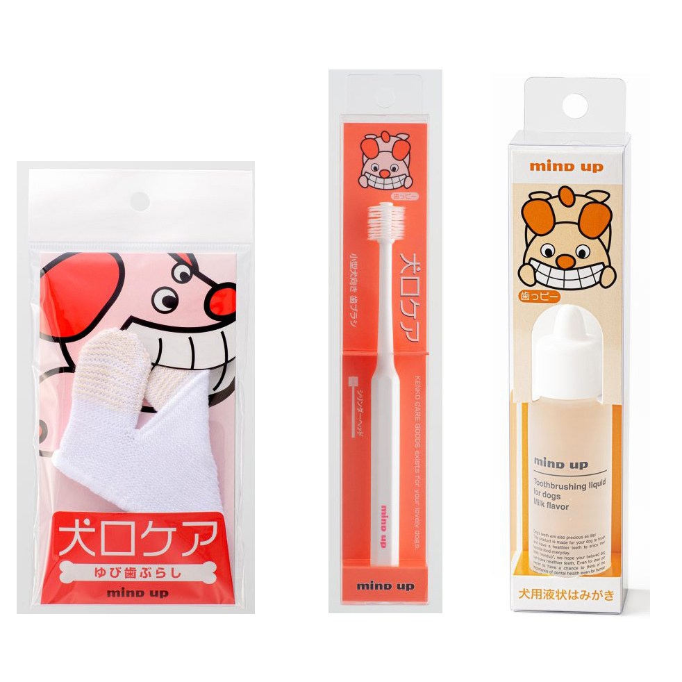 일본 마인드업 켄코케어 강아지 양치 입문용 3종 세트 22,000원