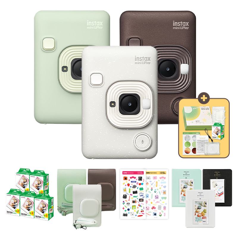 [C타입] 인스탁스 미니 리플레이 하이브리드 카메라+전용케이스+필름100장+선물세트 392,000원