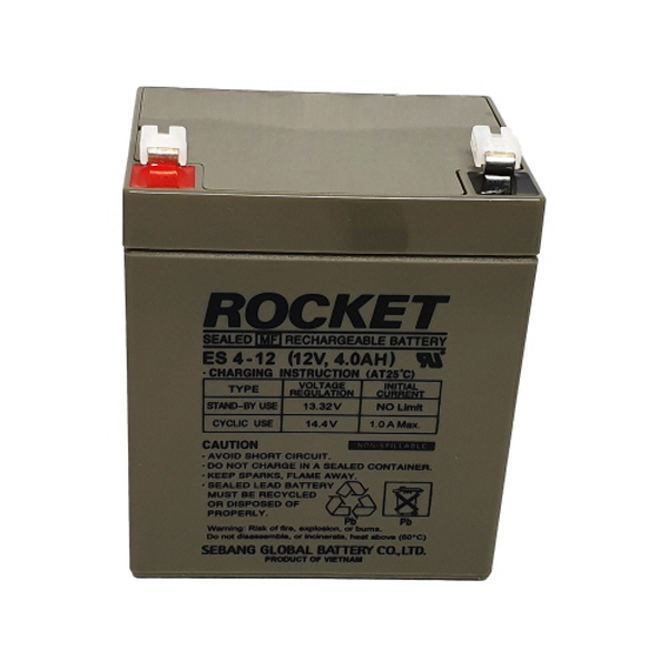 세방전지 로케트배터리 연(납)축전지 ES4-12 (12V 4AH) 15,000원