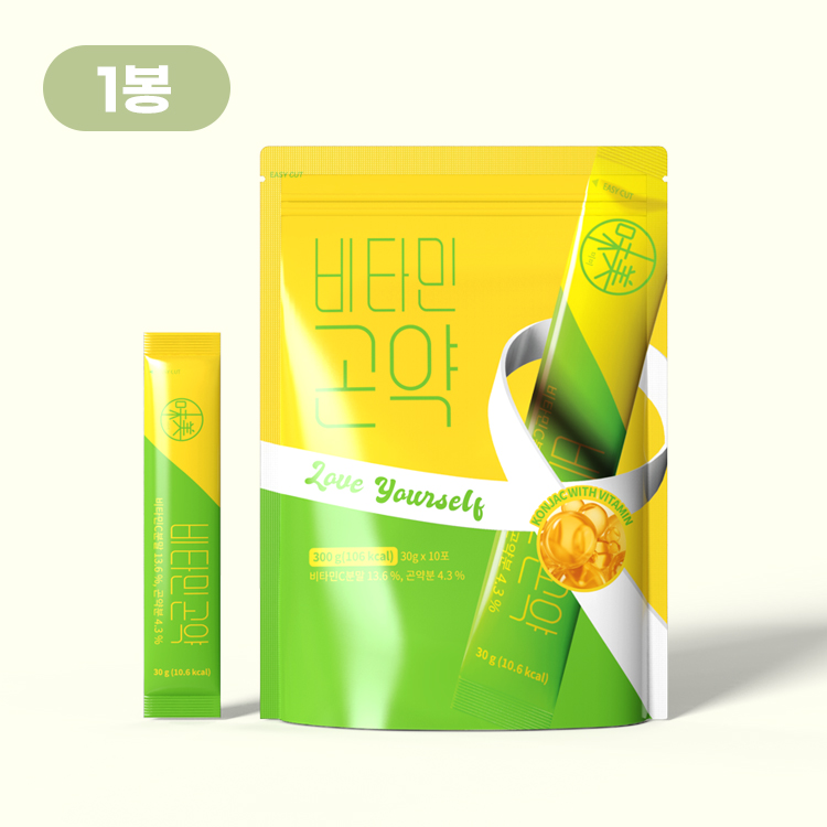 대신곤약 비타민 곤약 젤리스틱 스틱 당 10.6kcal, 1개, 300g 5,600원