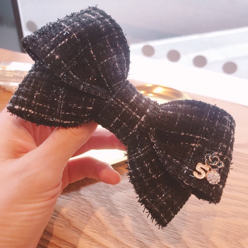 더피오니 시크 블랙 트위드 럭셔리 명품 금속 포인트 고급 리본삔 더피오니 hairpin 20,900원