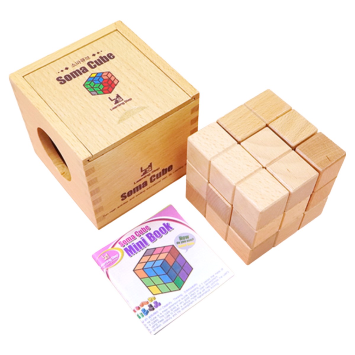 러닝스텝 원목 소마큐브 딜럭스 (고급 보관함 /소책자 포함), 1개 9,680원